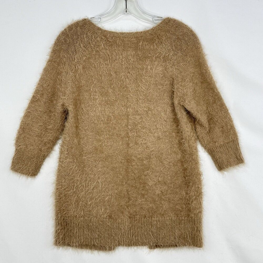 Zara Knitwear Winter Fancy Collection Open Front Cardigan Sweater Brown Size 7 - Picture 4 of 15